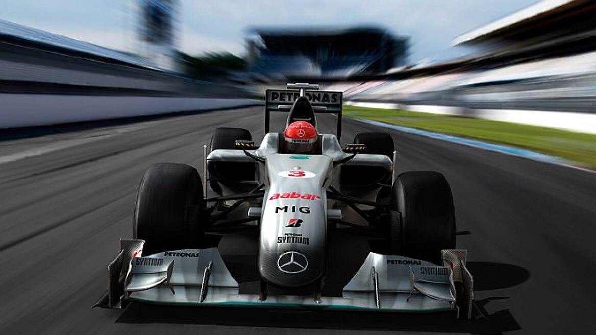 Mercedes GP με τον Μ. Σουμάχερ στο τιμόνι! 